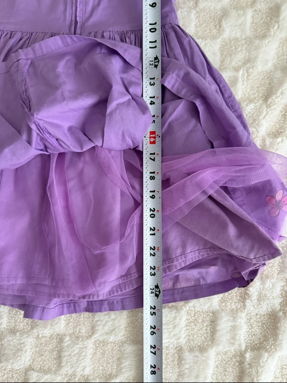 Disney Rapunzel Purple Floral Character Skater Dress Girls size 5/6